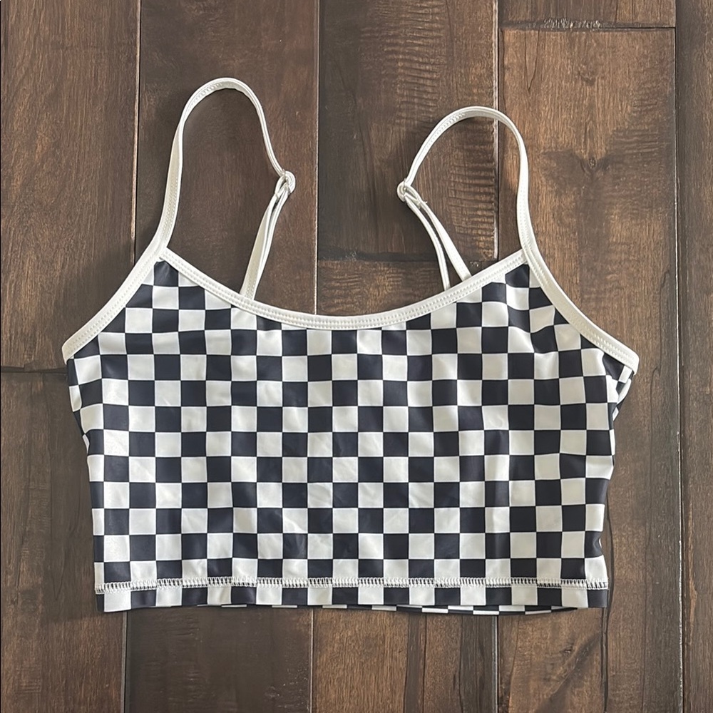 Salt Gypsy Black and White Checkered Camisole